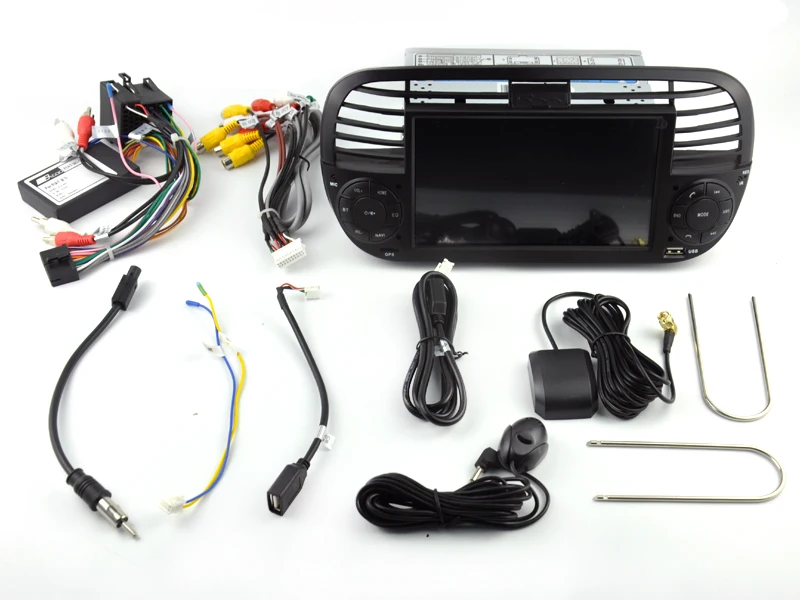 AVGOTOP Android 9 Bluetooth gps Автомобильный плеер мультимедиа для FIAT 500 2G 16G автомобиля радио