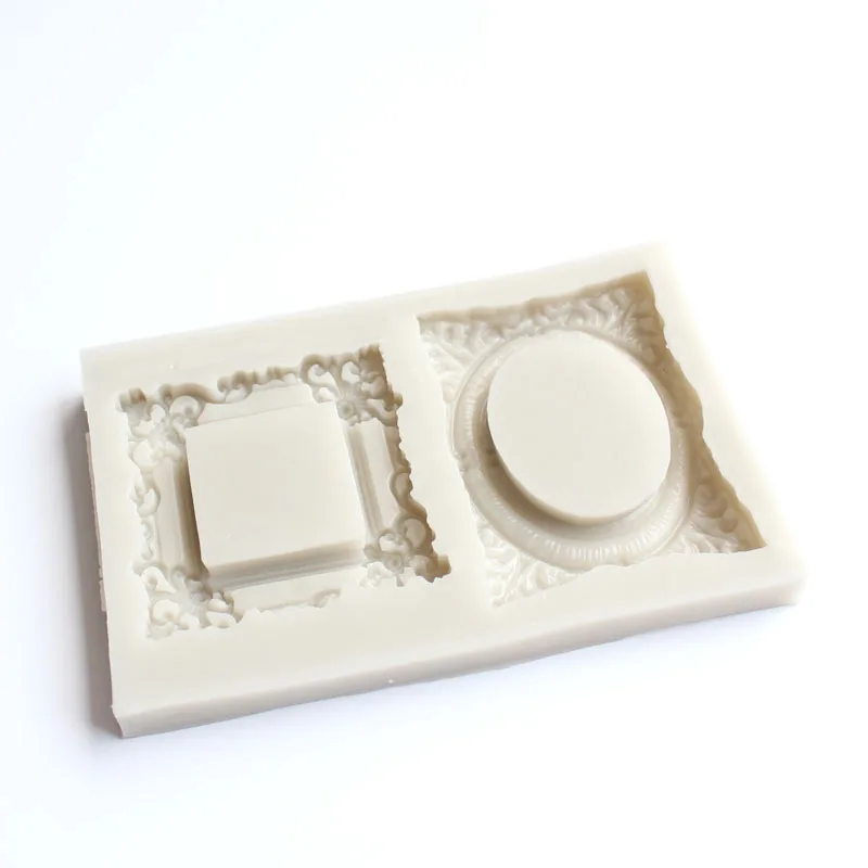 Фондант винтажная рама для зеркала силиконовые формы инструменты приготовления