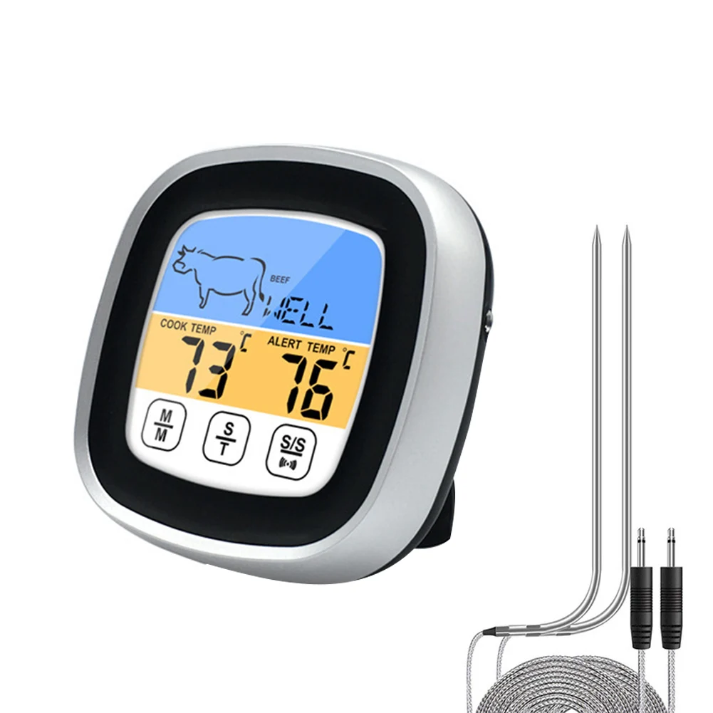 

Digital Meat Kitchen BBQ Thermometer Stainless Waterproof Meat Temperature Probe Oven Cooking Temperature Meter