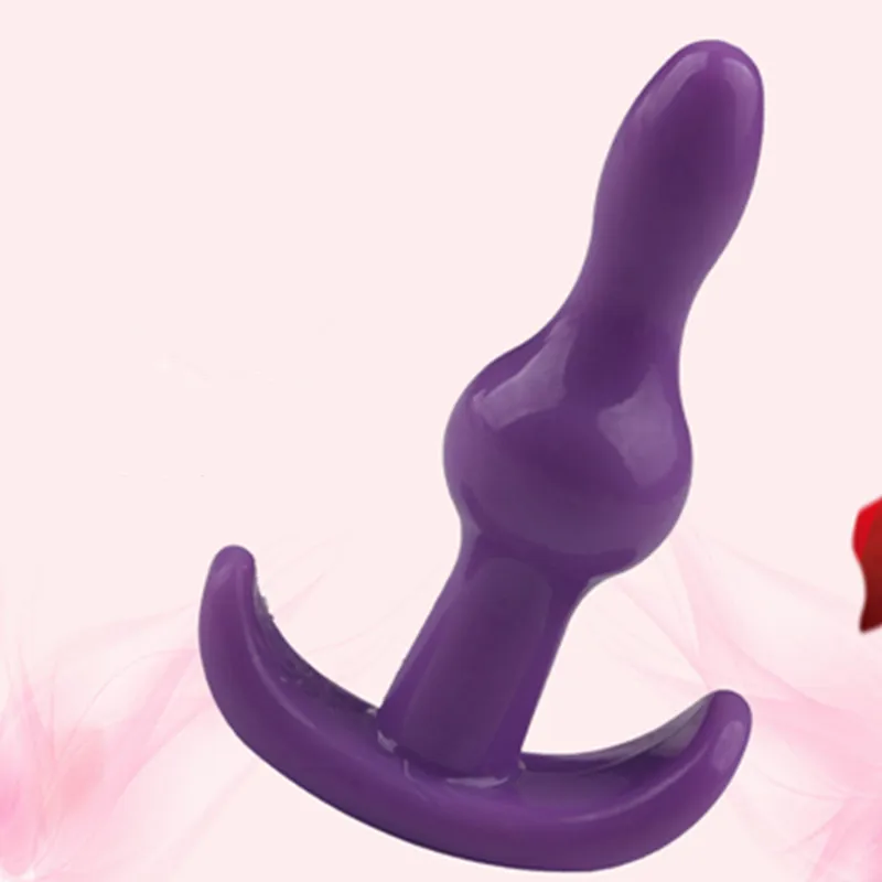 Силиконовый анальный фаллоимитатор без вибратора мужской массажер простаты