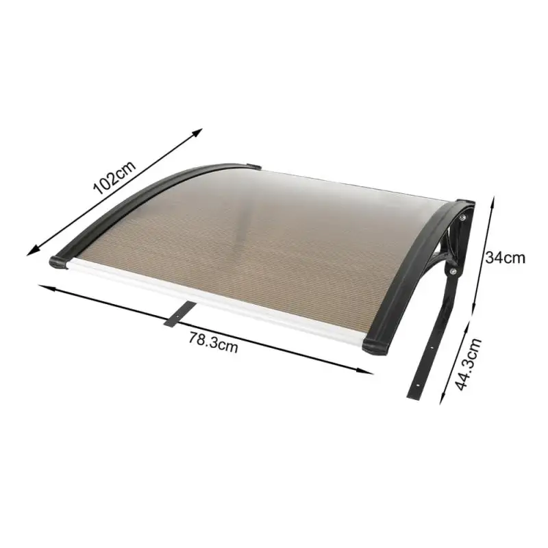 

100*78*50cm DIY Lawn Mower Awning Brown Shades Awning Canopy Garage Roof Lawn Garden Shading Accessories Durable Tools HWC