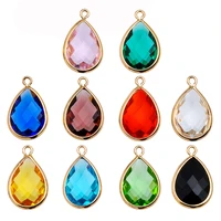 peixin 6pcslot teardrop crystal glass pendant accessories diy jewelry making earrings jewelry wholesale diy earring findings