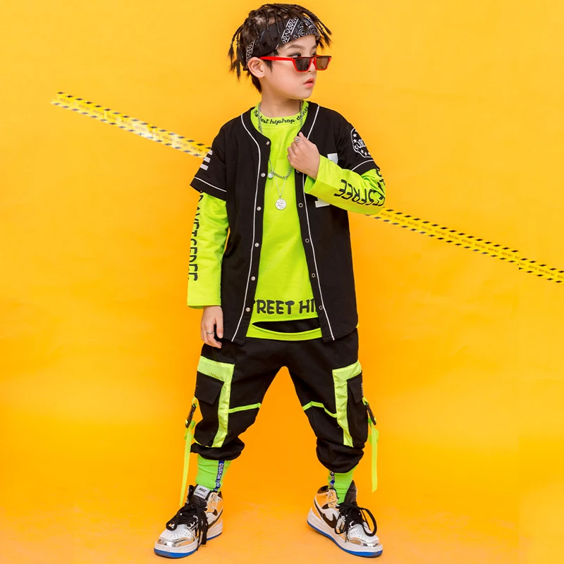 Уличный танцевальный костюм в стиле хип-хоп модная детская одежда для мальчиков