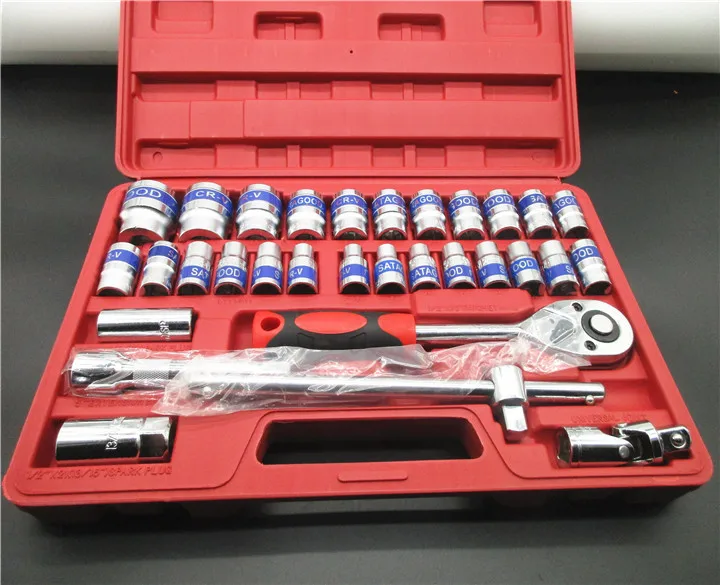 

32 pieces of sleeve set tools automobile maintenance tool set combination tools sleeve combination