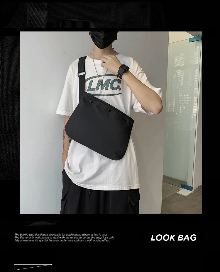 

Multifunctional Oxford Bag Large Capacity Outdoor Fashion Crossbody Bag Vintage Shoulder Messenger Borsa Uomo Men Bags AE50MB