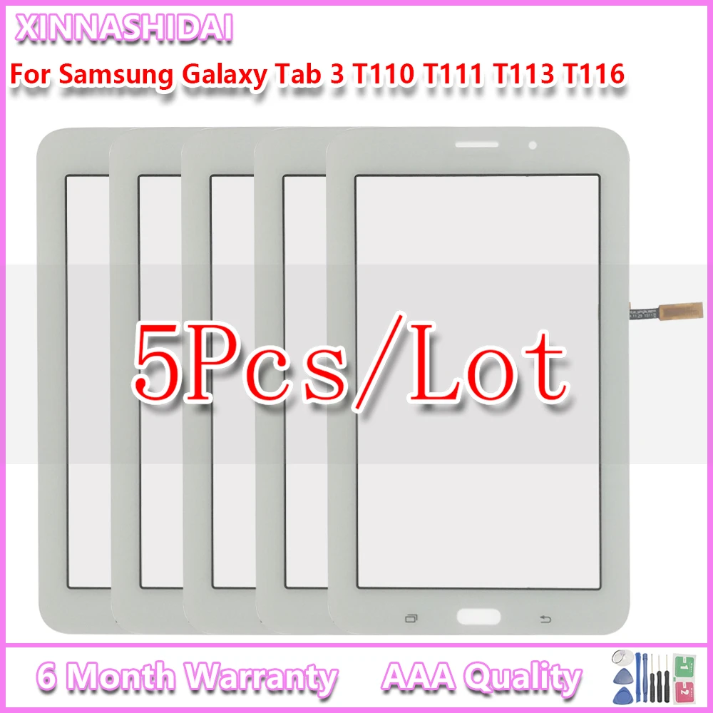 

5pcs/lot For Samsung Galaxy Tab 3 SM-T110 SM-T111 SM-T113 SM-T116 SM-T114 Touch Screen panel