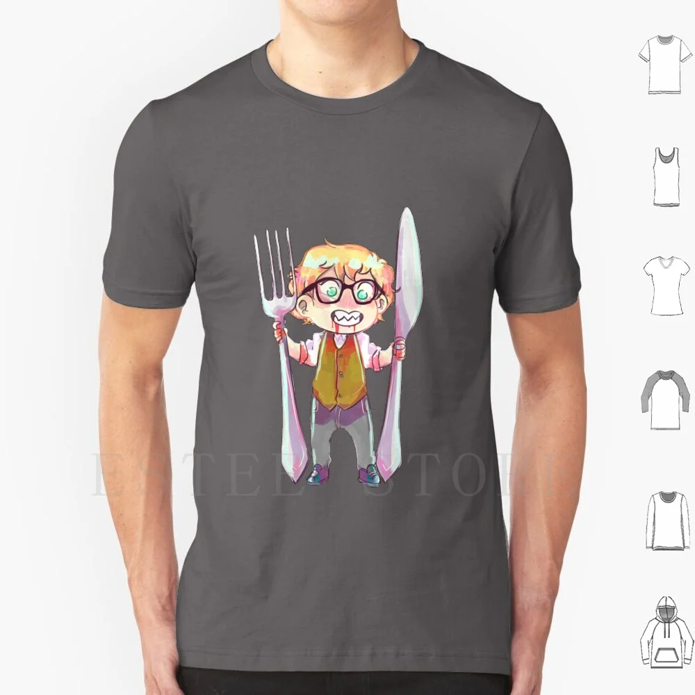 

Хлопковая футболка с принтом Cannibal Chibi Andnuri