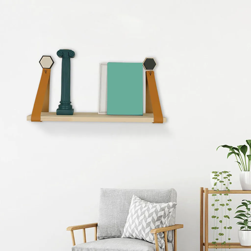 Современные настенные деревянные полки плавающая полка для хранения DIY книжные