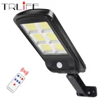 Уличные фонари на солнечной батарее, водонепроницаемый патрон с датчиком движения, с дистанционным управлением, степень защиты IPX6, для сада, дорожек, двора