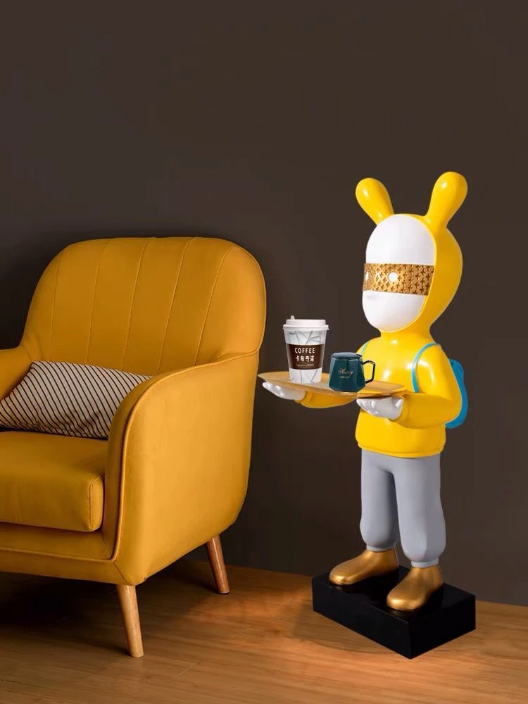 

Home Decor Creative Home Decoration Accessories Large Landing Tray Statue Figure Sculpture Light Luxury Living Room Ornaments