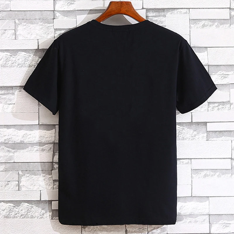 new summer t-shirts short sleeve plus size big 6XL men Casual 7xl 8XL 9XL simple Home tshirt print color black tees hip-hop | Мужская