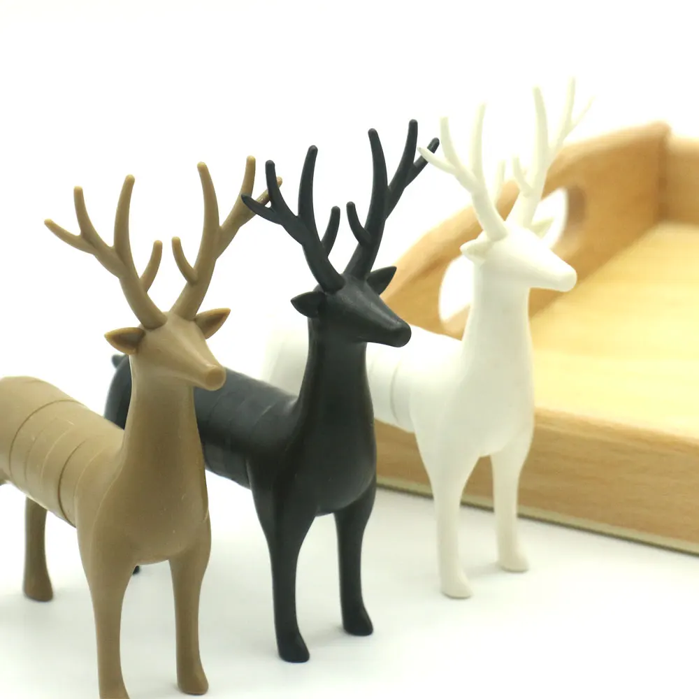 Магнитный олень подходящая игра с деревянным подносом Монтессори сенсорный