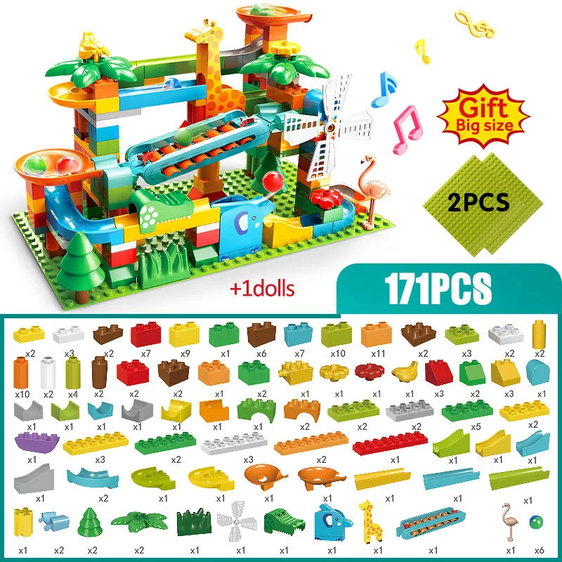 

Classic Princess Big Size Building Block Family House Construction Building Blocks DIY Brick Toy For Children Kids Gift