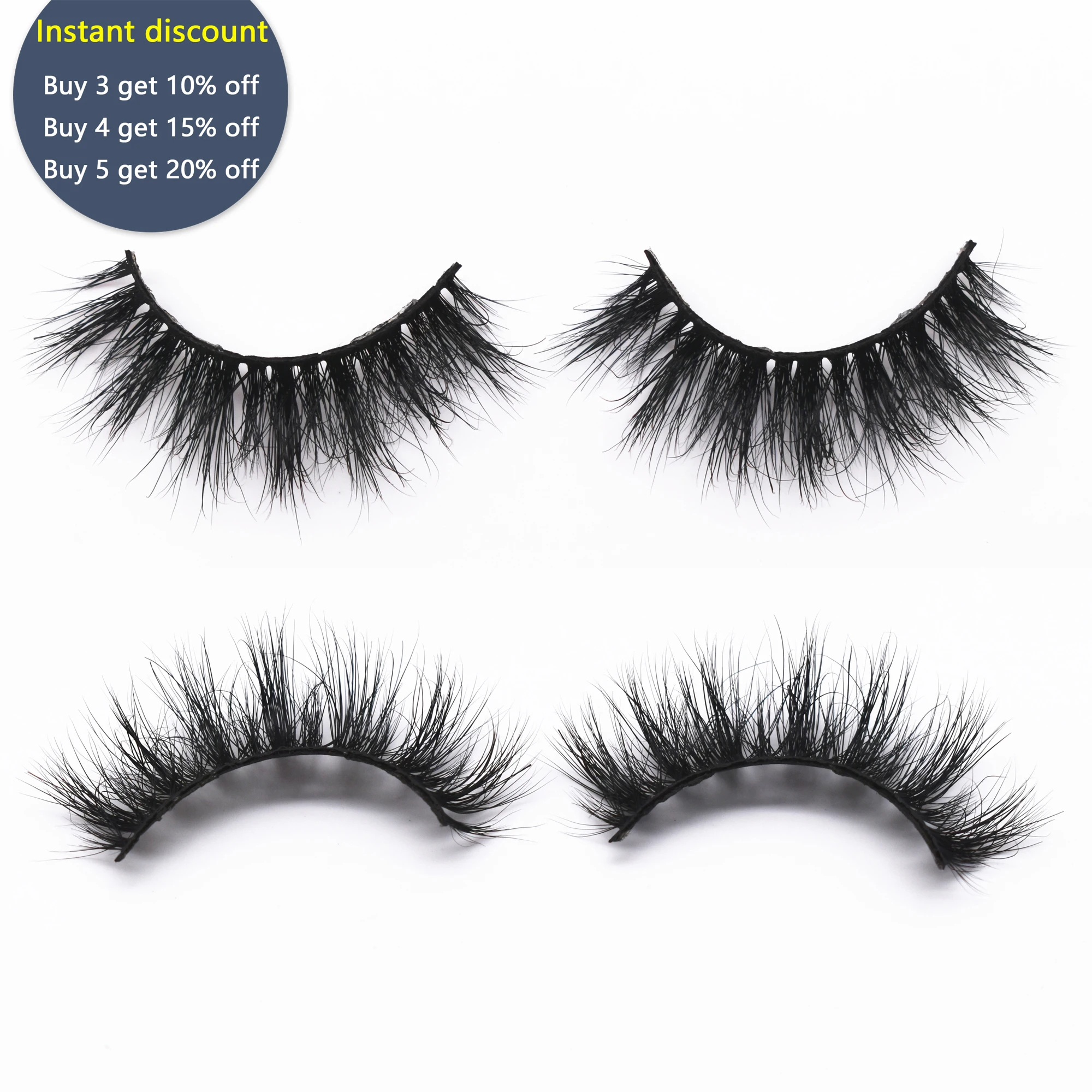 KEKEBAICHA Fluttery Wispy Lashes 3D норковые ресницы накладные круглая форма 15 мм Полная Полоса