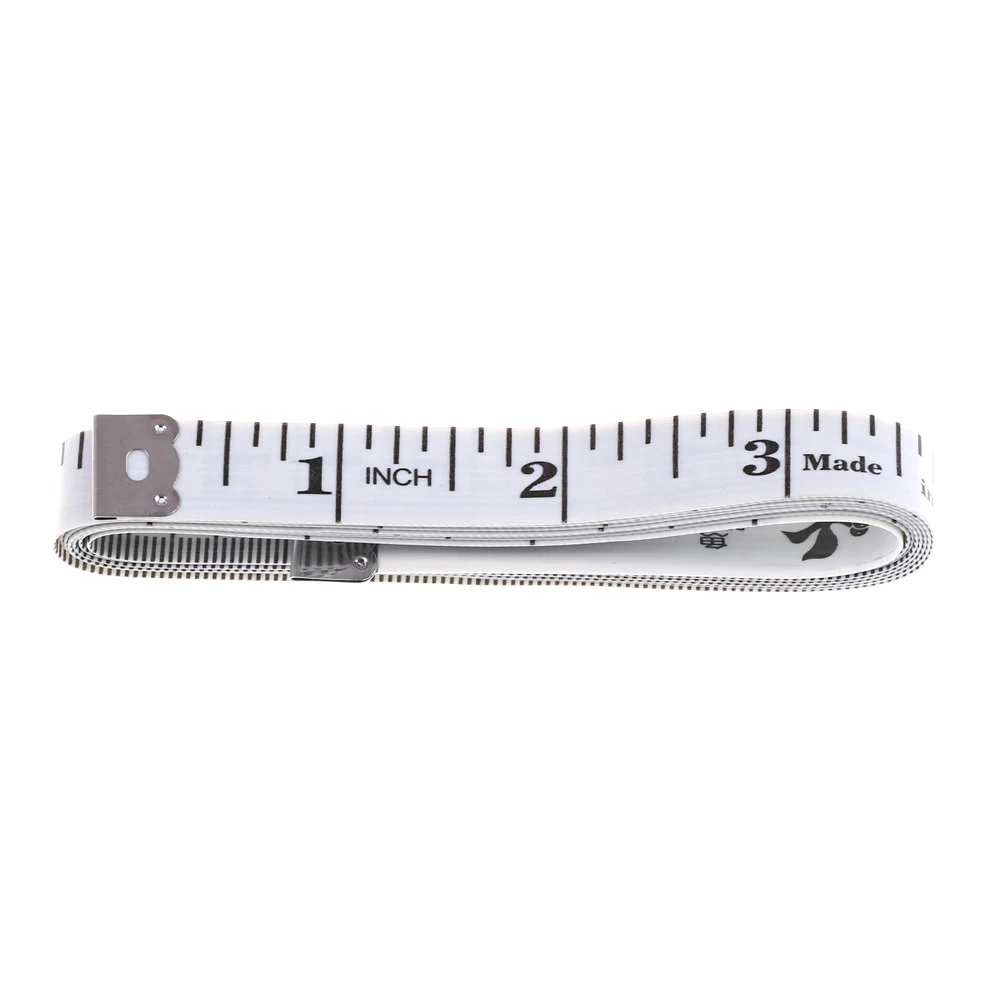 White 150 см/6" рулетка для измерения размеров тела швейная портновская рулетка Мягкая Плоская швейная линейка метр швейная измерительная лента случайный цвет/белый - Цвет: White