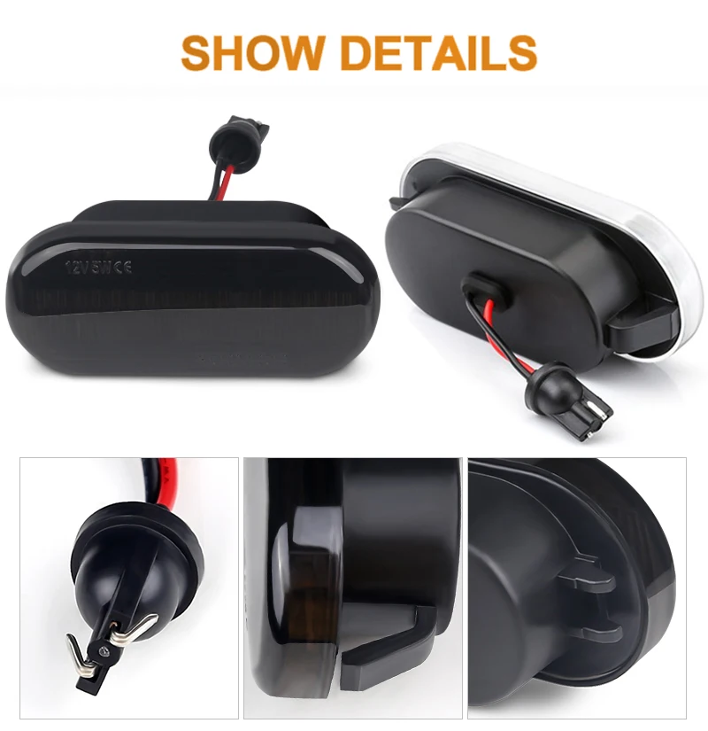 

Dynamic Turn Signal Light LED Side Fender Marker Sequential Indicator Blinker For Ford C-Max Fiesta MK6 Focus MK2 Fusion Galaxy