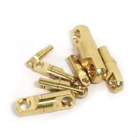 2pcs solid brass swivel eye rotating connector 567891012mm for keychain round circle key ring leather craft diy