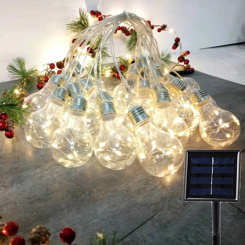 20 Led наружная Солнечная лампа 4M 8 м Праздничная сказочная гирлянда