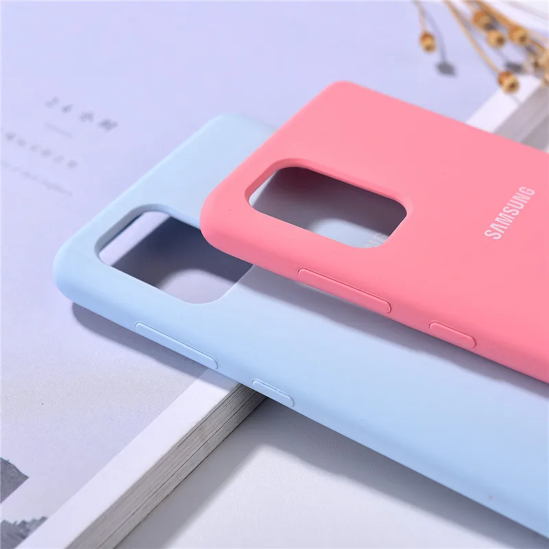 Оригинальный чехол для Samsung A31 A51 A71 задняя крышка из жидкого силикона мягкий