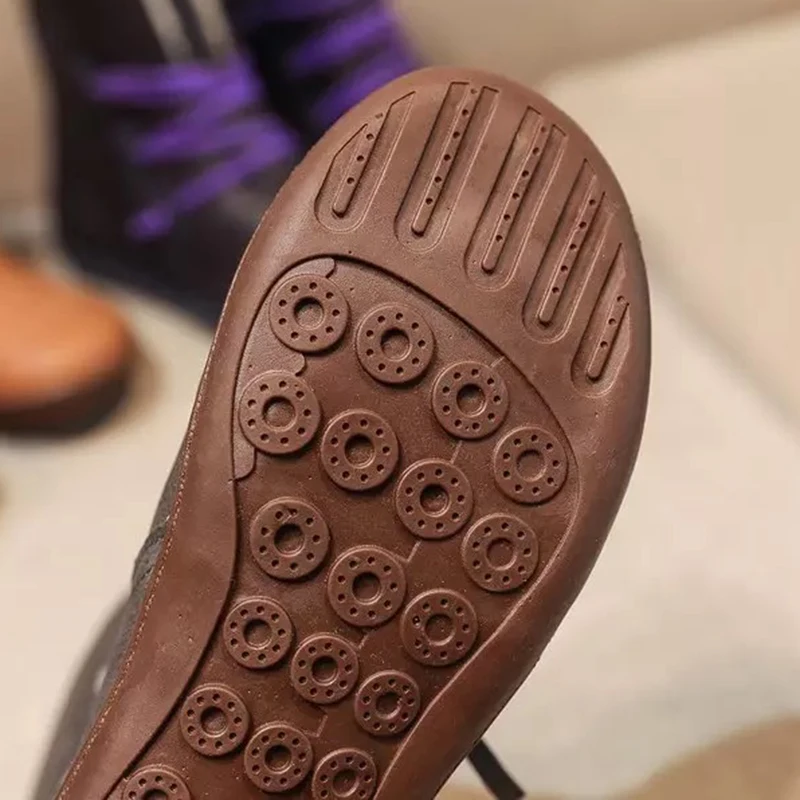 New women winter boots ankle snow boot with warm plush ladies boots flat platform size 35-43