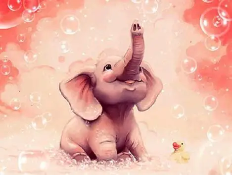 

Алмазная живопись 5D полная дрель розовый слон Алмазная мозаика распродажа круглые стразы Алмазная Вышивка Животных домашний декор