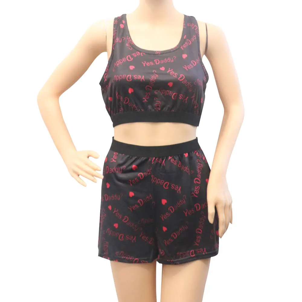 Пижамный комплект из 2 предметов с леопардовым принтом сексуальный пижамный Yes