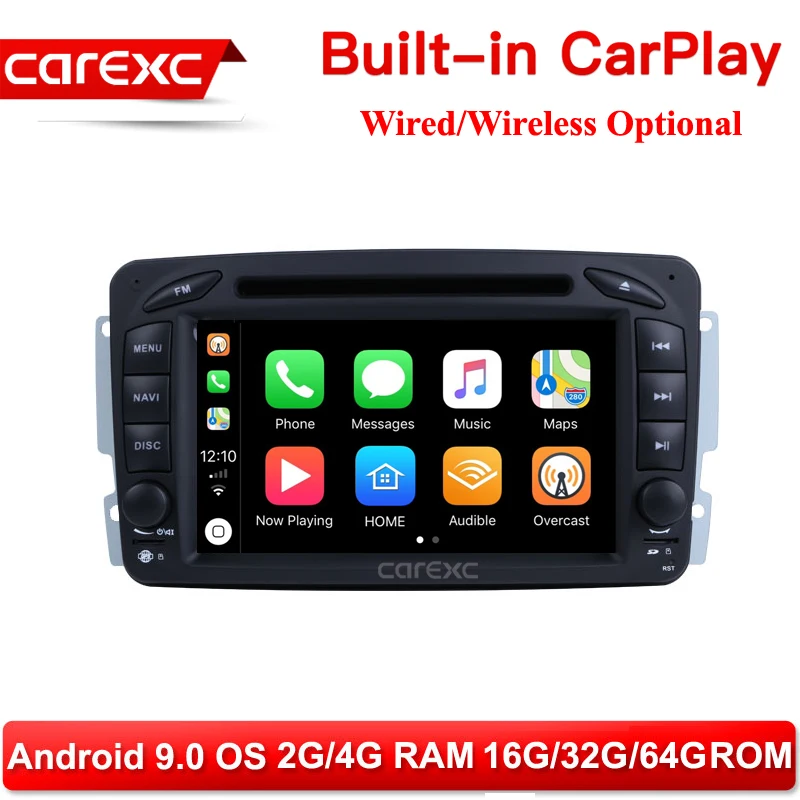 Автомагнитола CarExc Android 9 0 GPS DVD для Mercedes Benz W168 W203 W209 C209 W463 Viano Vito C200 C230 C240 | Автомобили