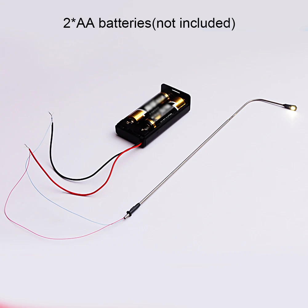 

10pcs DIY Landscape Decoration 3V Sandbox Layout Outdoor Yard Railway Train Game Simulation Model LED Street Lamp
