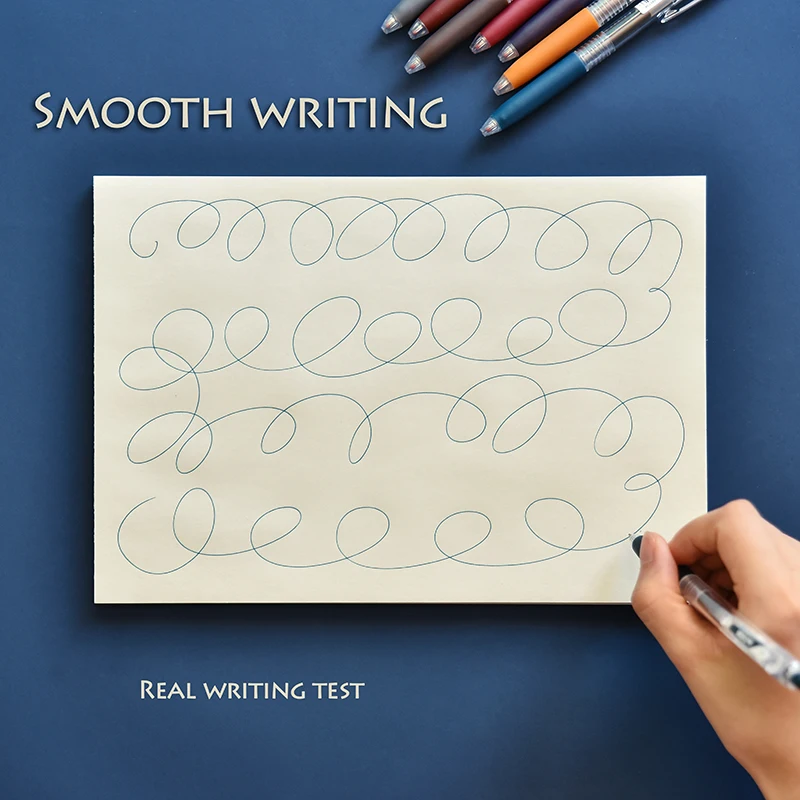 

8pcs Press Pen Set Multi Color Gel Ink Pens Bullet Refill Juice Retro Handbook Marker Liner 0.5mm Ballpoint Stationery