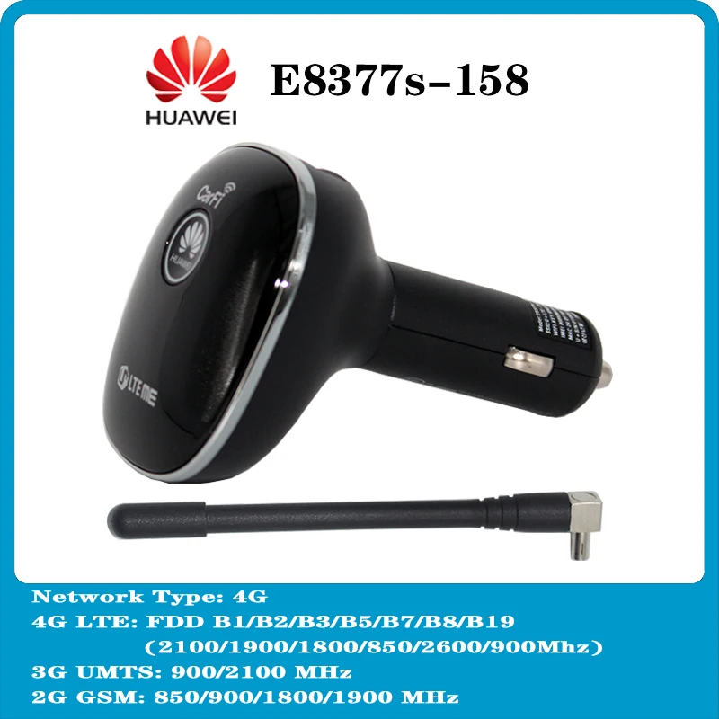 

Huawei 4G Modem E8377 E8377s-158 4G LTE Hilink Carfi Modem 150Mbps Carfi Hotspot Dongle 4g wifi modem with Antenna PK E8372