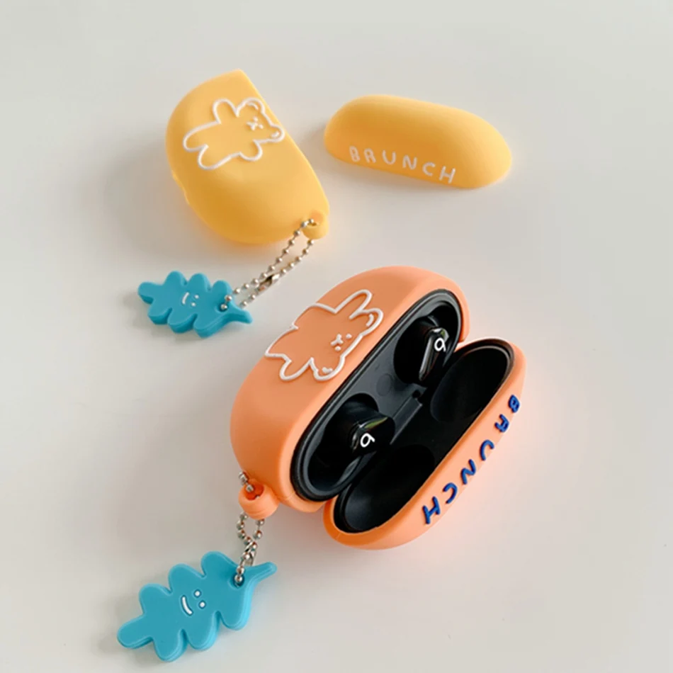 3D чехол для наушников телефона силиконовый с рисунком ритма Bluetooth Противоударная