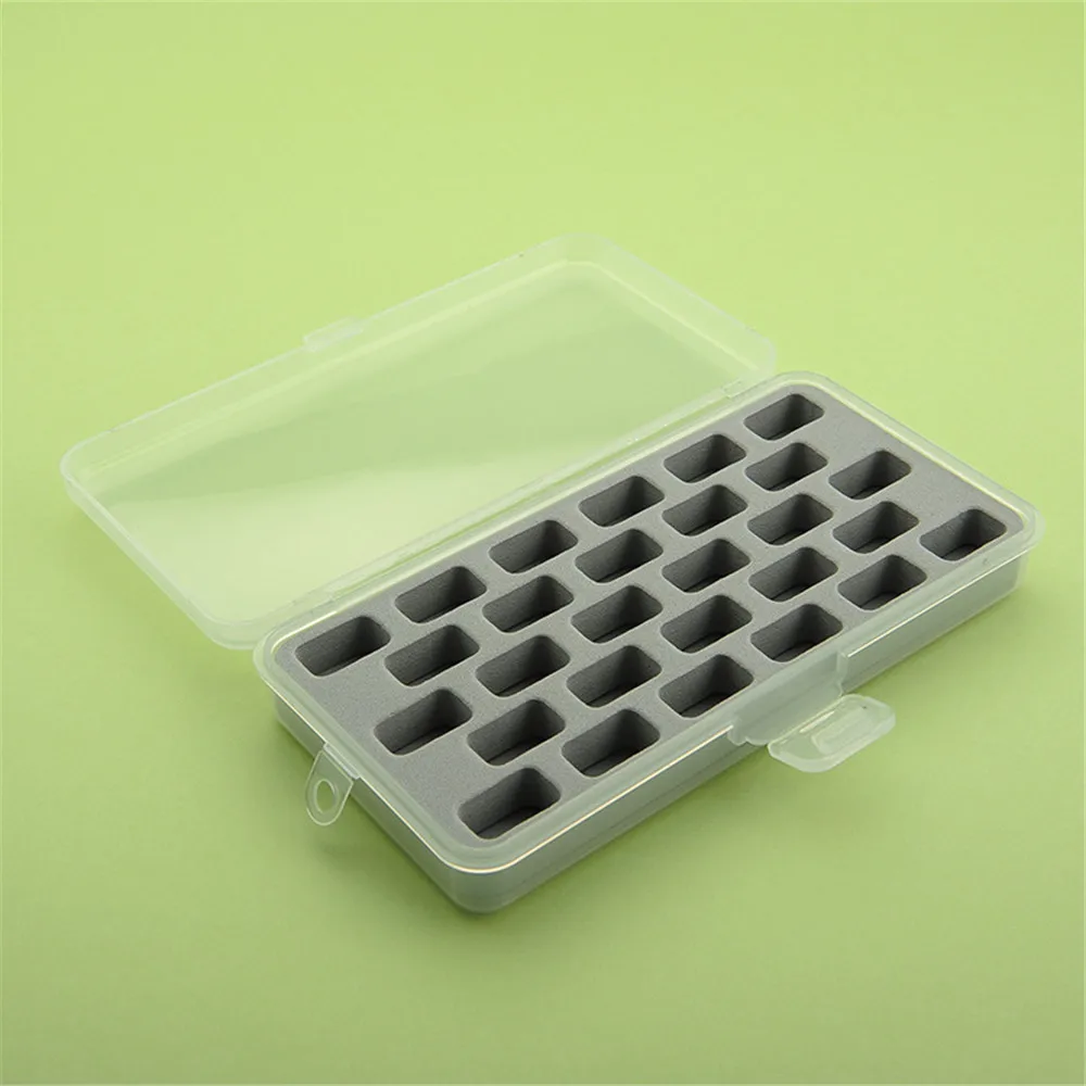 28 Spools Transparent Box Storage Organizer Sewing Bobbins Case Holder DIY Supplies | Дом и сад