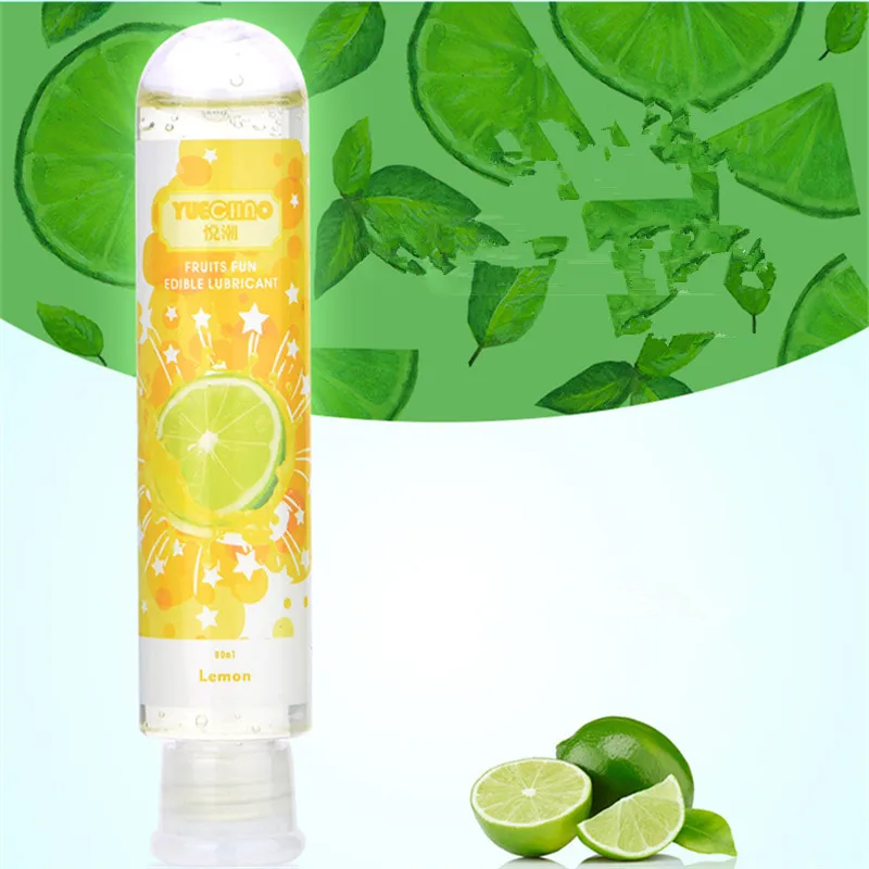 Лубрикант с фруктовым ароматом клубника/вишня/яблоко/персик/черника/лимон на