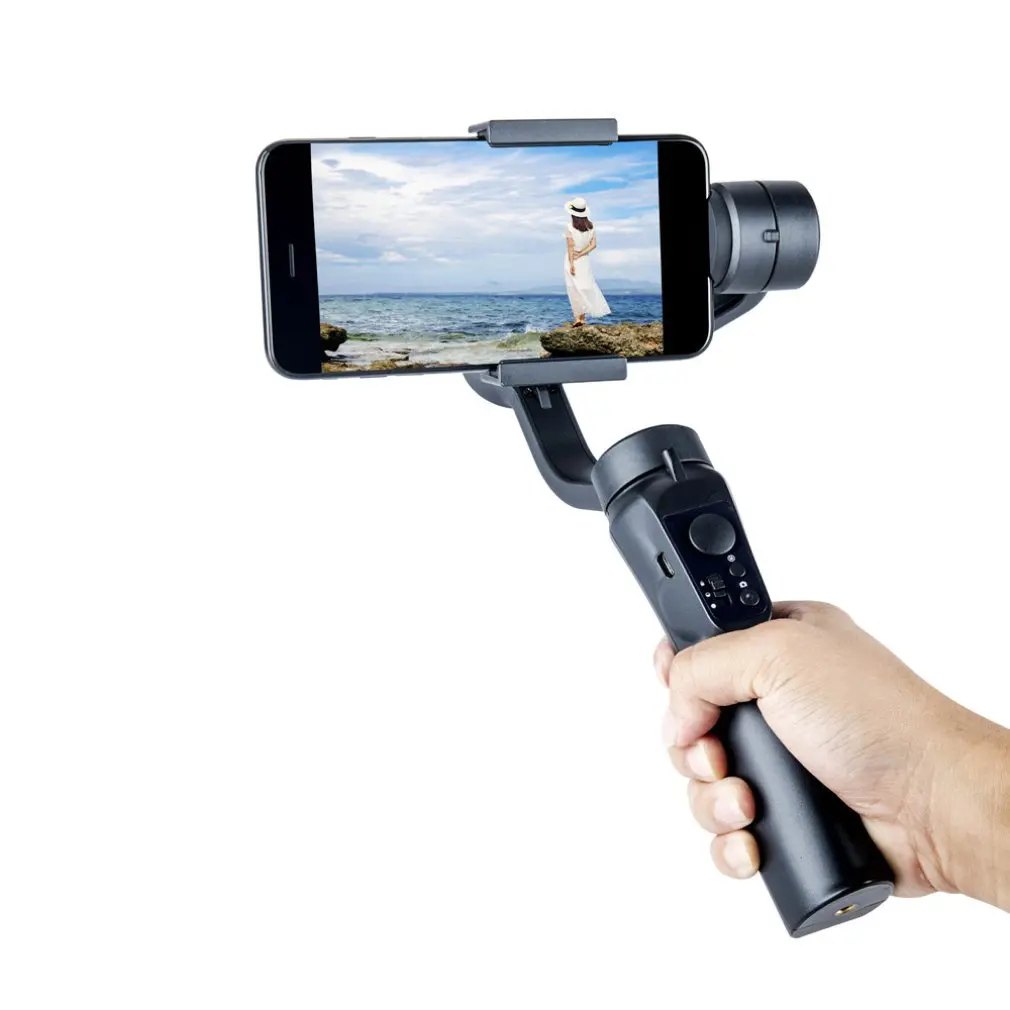 3 осевая карманная selfie stick Ручной карданный подвес мобильный телефон