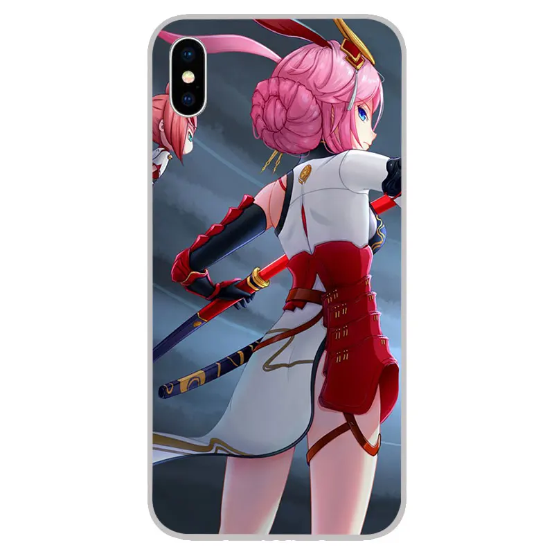 Yae Sakura Silicone Soft TPU Cases Covers For iPhone 11 Pro XS Max X XR 8 7 6S Plus 5S SE 4S Silicon Case Cover |