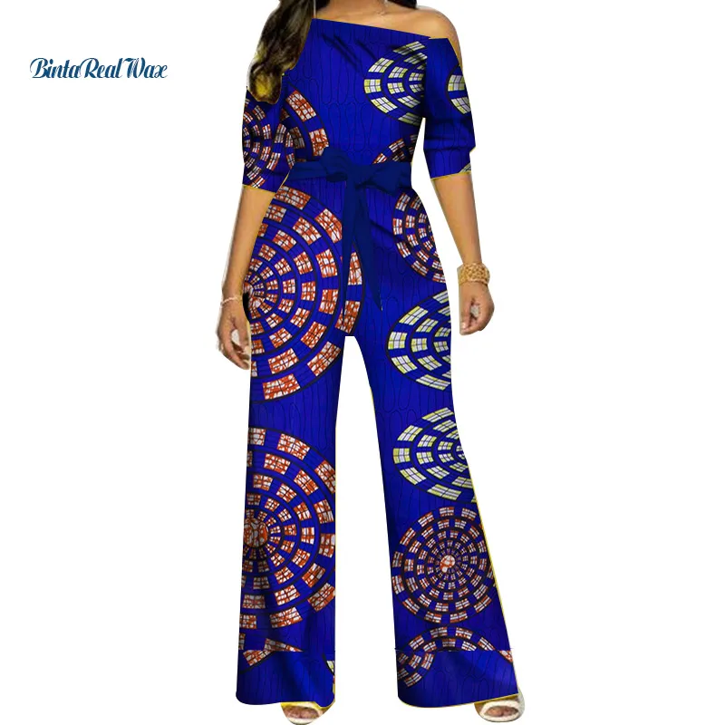 Африканская одежда Дашики комбинезон с принтом Анкары Женская африканская базин