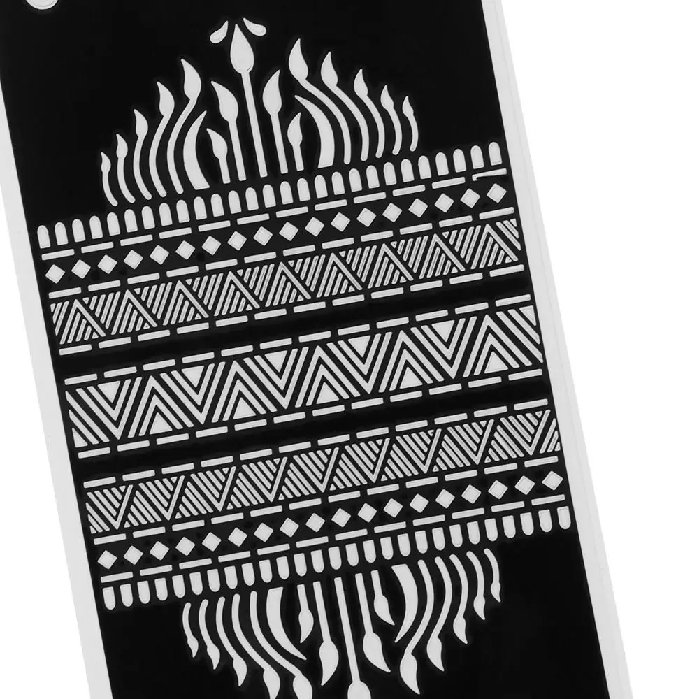 Hot Sale Mehndi Indian Style Beauty Fashion Tattoo Stencils DIY Body Art Temporary Hand Decal Henna Template Sticker | Красота и