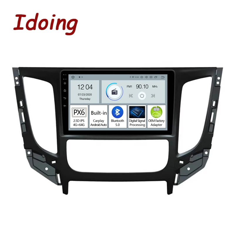 

Автомагнитола Idoing PX6 на Android 10, с 9 "экраном, GPS, Bluetooth 2019, для Mitsubishi Triton L200, 5, 2015-5,0