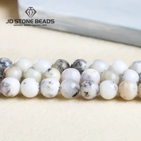 natural white australian opal round loose beads for jewelry making diy fashion bracelet pick size 6 8mm strand 15