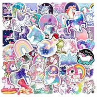 103050100pcs cute unicorn cartoon stickers aesthetic diy phone laptop luggage helmet waterproof graffiti sticker decals toys
