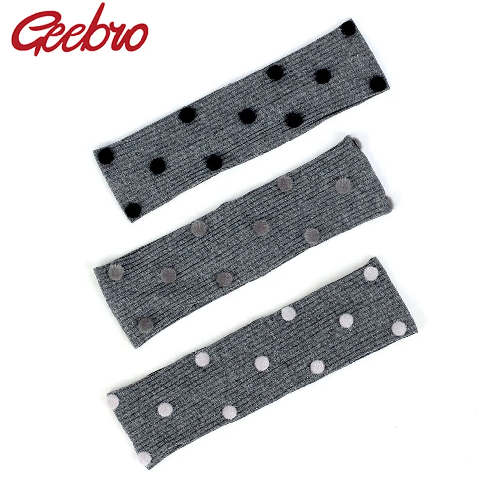 Geebro милые короткие носки для малышей с помпонами и повязка на голову Сезон