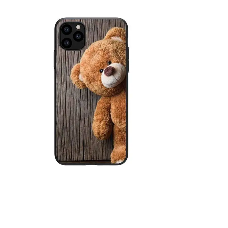 

Lovely Teddy Bear Phone Case For iphone 5s 6 7 8 11 12 plus xsmax xr pro mini se Cover Fundas Coque