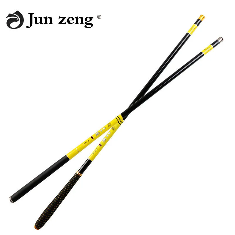 Телескопическая удочка junzeng высокое качество углеродное волокно 3 6 м-7 2 м ультра