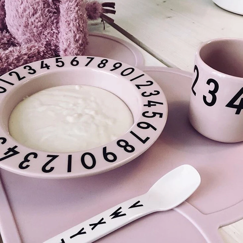 AAG скандинавские детские блюда детская посуда однотонная Минималистичная