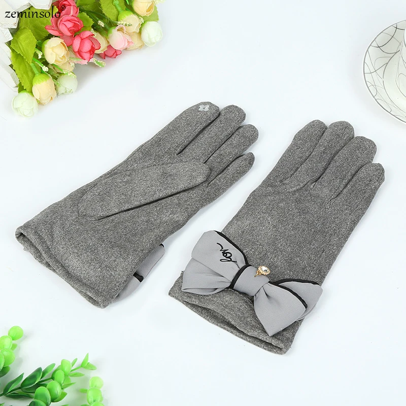 Новые модные женские перчатки с сенсорным экраном спортивные на открытом