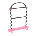 Женская вешалка для одежды, розовая вешалка для кукольного домика, украшение для кукольной комнаты, 1:12