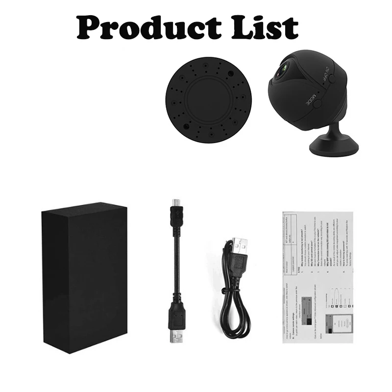 

V2 Mini IP HD 1080P Camera Wireless Wifi Camera Security Surveillance CCTV Camera Baby Care Monitor Night Vision Camcorder