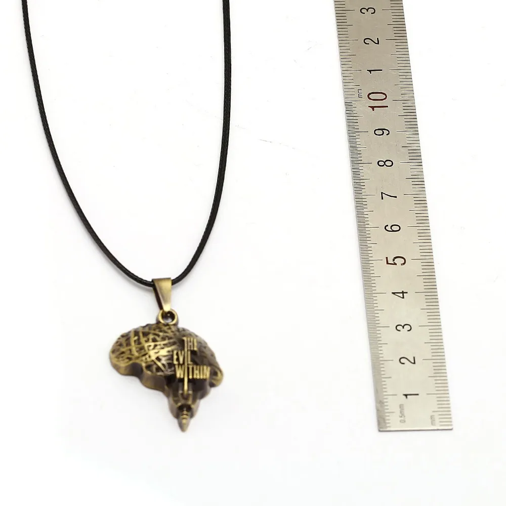 Ожерелье Игра зло внутри для мужчин металлическая подвеска мозга психоразрыва