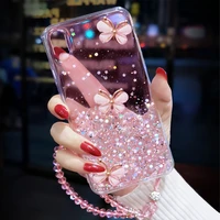 fashion luxury 3d clear butterfly female hard case for iphone 14 13 11 12 pro max mini 7 8 plus xr x xs se 2 phone cover fundas