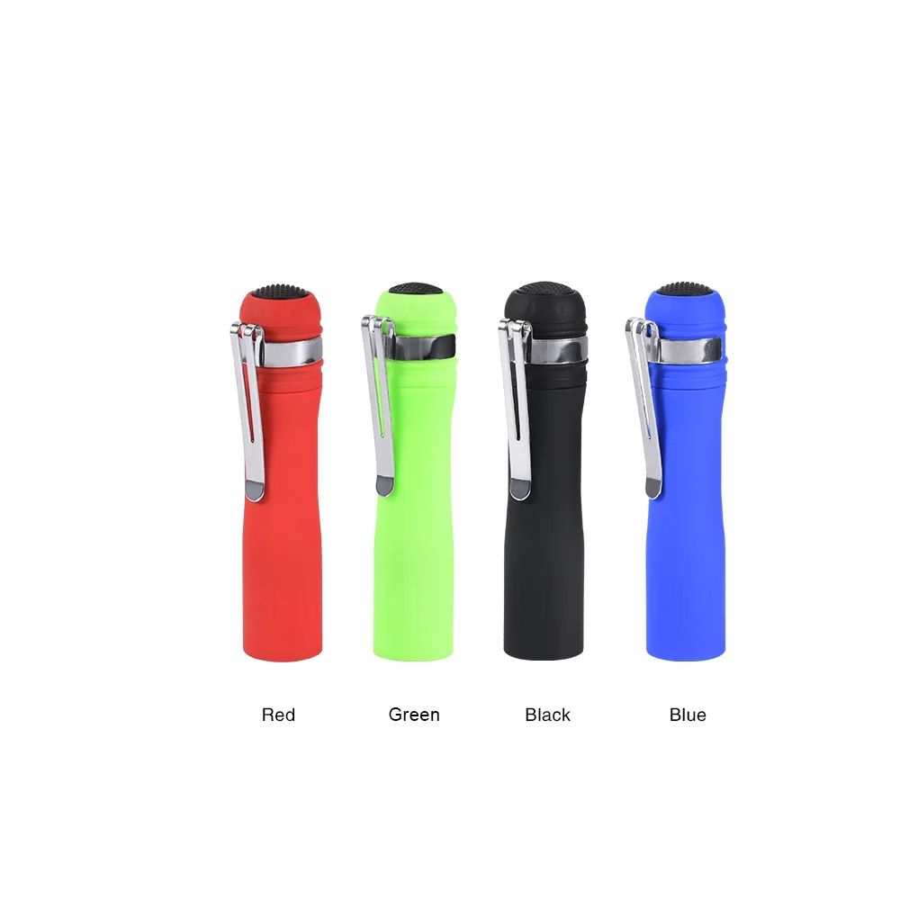 Random Color Coba lumen светодиодный светильник-ручка, пластиковый мини-светильник с зажимом, 1* AA аккумулятор, водонепроницаемый фонарь для велосипеда, портативный точечный светильник - Испускаемый цвет: Random Color